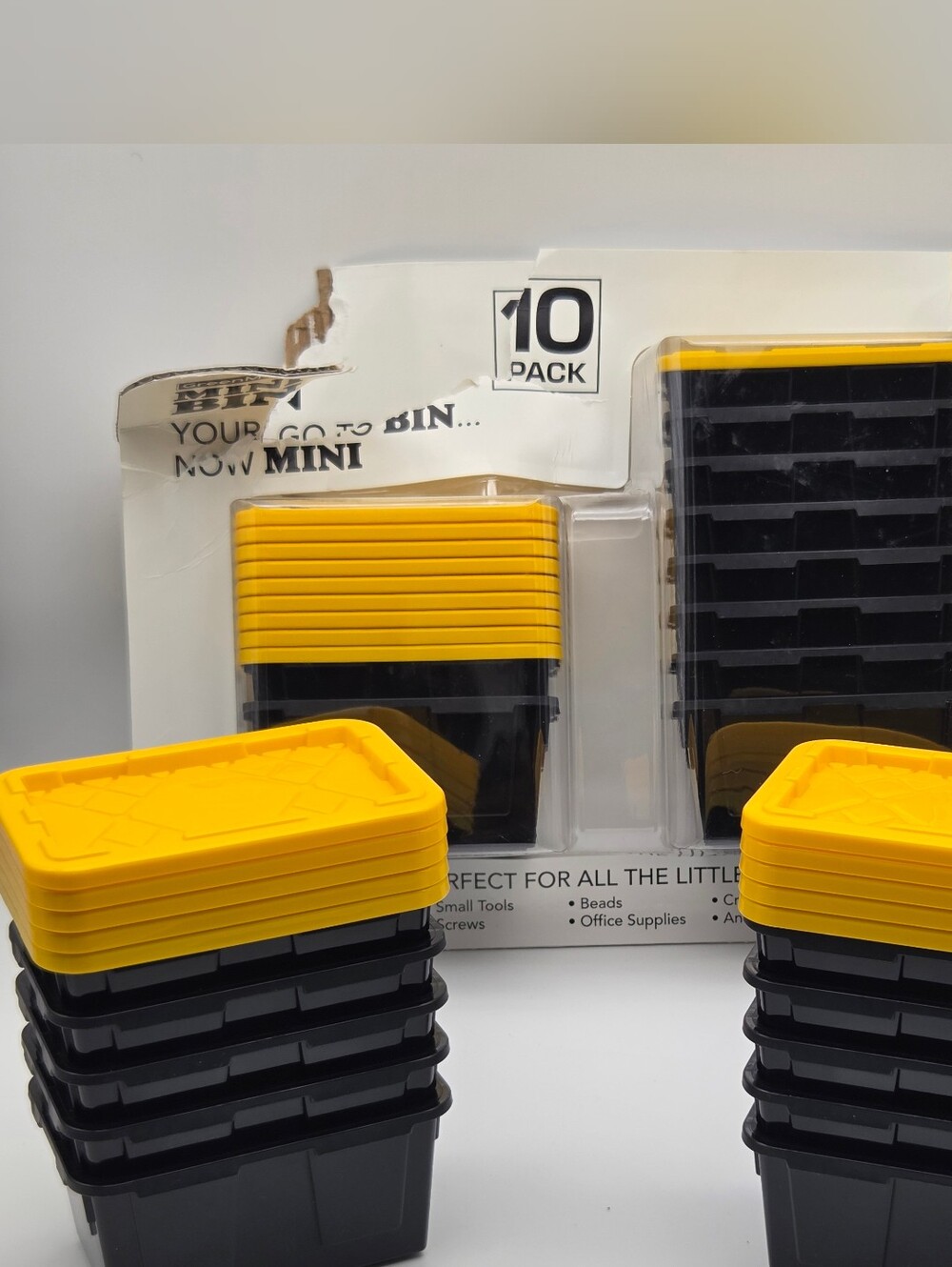 GreenMade Mini Stackabke Bin Storage Tote 20 Pack